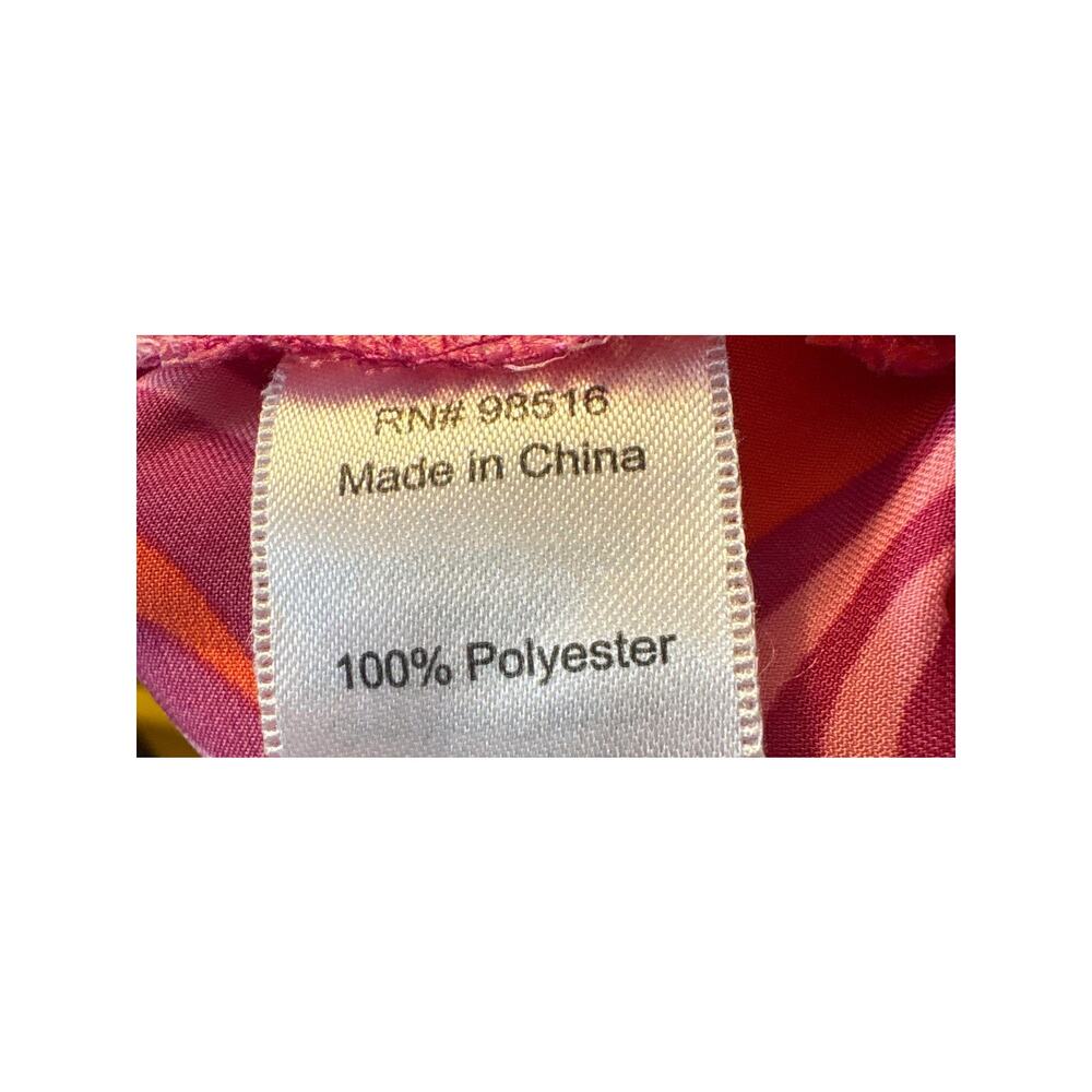 Coldwater Creek Purple/Orange 3/4 Sleve Blouse - Picture 6 of 6